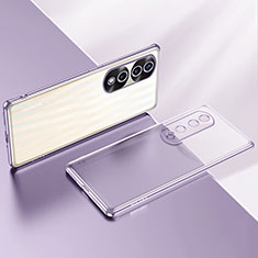 Ultra-thin Transparent TPU Soft Case Cover LD2 for Huawei Honor 70 Pro+ Plus 5G Purple