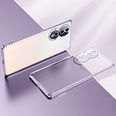 Ultra-thin Transparent TPU Soft Case Cover LD2 for Huawei Honor 80 5G Purple