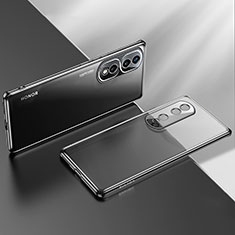 Ultra-thin Transparent TPU Soft Case Cover LD2 for Huawei Honor 80 Pro 5G Black