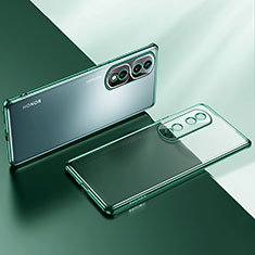 Ultra-thin Transparent TPU Soft Case Cover LD2 for Huawei Honor 80 Pro Flat 5G Green