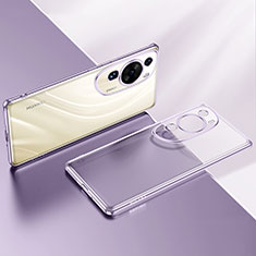 Ultra-thin Transparent TPU Soft Case Cover LD2 for Huawei P60 Art Purple