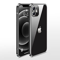 Ultra-thin Transparent TPU Soft Case Cover N04 for Apple iPhone 12 Mini Black