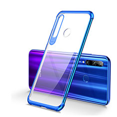 Ultra-thin Transparent TPU Soft Case Cover S01 for Huawei Honor 10i Blue