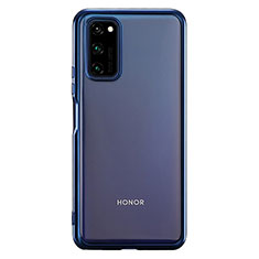 Ultra-thin Transparent TPU Soft Case Cover S01 for Huawei Honor V30 5G Blue