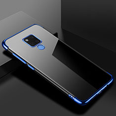 Ultra-thin Transparent TPU Soft Case Cover S01 for Huawei Mate 20 X 5G Blue