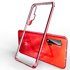 Ultra-thin Transparent TPU Soft Case Cover S01 for Huawei Nova 6 Red