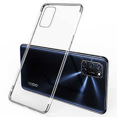 Ultra-thin Transparent TPU Soft Case Cover S01 for Oppo A92 Silver