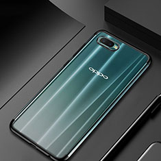 Ultra-thin Transparent TPU Soft Case Cover S01 for Oppo K1 Black