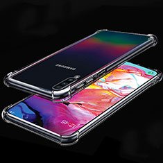 Ultra-thin Transparent TPU Soft Case Cover S01 for Samsung Galaxy A70S Clear