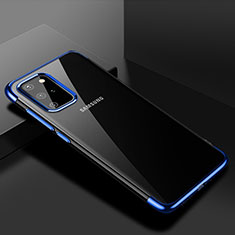 Ultra-thin Transparent TPU Soft Case Cover S01 for Samsung Galaxy S20 Plus Blue