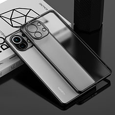 Ultra-thin Transparent TPU Soft Case Cover S01 for Xiaomi Mi 11 Lite 5G NE Black