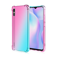 Ultra-thin Transparent TPU Soft Case Cover S01 for Xiaomi Redmi 9i Pink