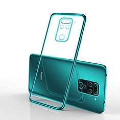 Ultra-thin Transparent TPU Soft Case Cover S01 for Xiaomi Redmi Note 9 Green