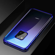 Ultra-thin Transparent TPU Soft Case Cover S02 for Huawei Mate 20 Pro Blue