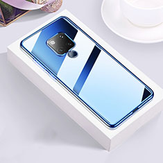 Ultra-thin Transparent TPU Soft Case Cover S02 for Huawei Mate 20 X 5G Blue