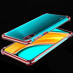 Ultra-thin Transparent TPU Soft Case Cover S02 for Xiaomi Redmi 9A Rose Gold