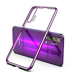 Ultra-thin Transparent TPU Soft Case Cover S03 for Huawei Honor 20 Pro Purple