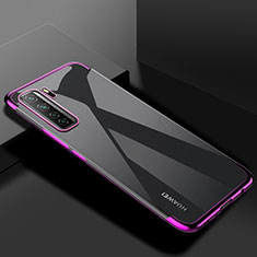 Ultra-thin Transparent TPU Soft Case Cover S03 for Huawei P40 Lite 5G Purple