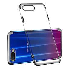 Ultra-thin Transparent TPU Soft Case Cover S03 for Oppo R15X Black