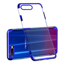 Ultra-thin Transparent TPU Soft Case Cover S03 for Oppo R17 Neo Blue