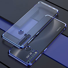 Ultra-thin Transparent TPU Soft Case Cover S04 for Huawei P20 Lite (2019) Blue