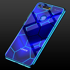 Ultra-thin Transparent TPU Soft Case Cover S05 for Huawei Honor V20 Blue