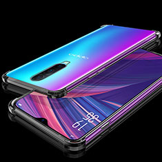 Ultra-thin Transparent TPU Soft Case Cover S05 for Oppo RX17 Pro Black