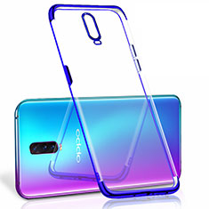 Ultra-thin Transparent TPU Soft Case Cover S06 for Oppo R17 Pro Blue