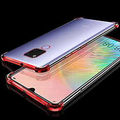 Ultra-thin Transparent TPU Soft Case Cover S07 for Huawei Mate 20 X 5G Red