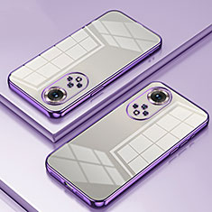 Ultra-thin Transparent TPU Soft Case Cover SY1 for Huawei Honor 50 Pro 5G Purple