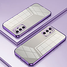 Ultra-thin Transparent TPU Soft Case Cover SY1 for Huawei Honor V30 Pro 5G Purple