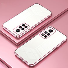 Ultra-thin Transparent TPU Soft Case Cover SY1 for Huawei Honor V40 5G Rose Gold