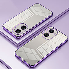 Ultra-thin Transparent TPU Soft Case Cover SY1 for Huawei Nova 10 SE Purple