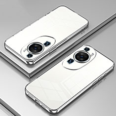 Ultra-thin Transparent TPU Soft Case Cover SY1 for Huawei P60 Art Silver