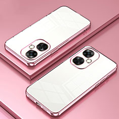 Ultra-thin Transparent TPU Soft Case Cover SY1 for OnePlus Nord CE 3 Lite 5G Rose Gold