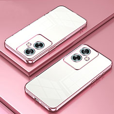 Ultra-thin Transparent TPU Soft Case Cover SY1 for Oppo A2 5G Rose Gold