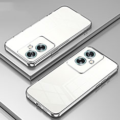 Ultra-thin Transparent TPU Soft Case Cover SY1 for Oppo A2 5G Silver