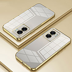 Ultra-thin Transparent TPU Soft Case Cover SY1 for Oppo A77 5G Gold