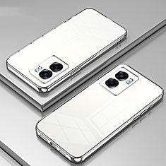 Ultra-thin Transparent TPU Soft Case Cover SY1 for Oppo A77 5G Silver