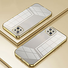 Ultra-thin Transparent TPU Soft Case Cover SY1 for Oppo A92s 5G Gold