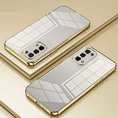 Ultra-thin Transparent TPU Soft Case Cover SY1 for Oppo A93 5G Gold
