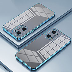 Ultra-thin Transparent TPU Soft Case Cover SY1 for Oppo Find X5 Pro 5G Blue