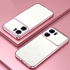 Ultra-thin Transparent TPU Soft Case Cover SY1 for Oppo K10 5G Rose Gold