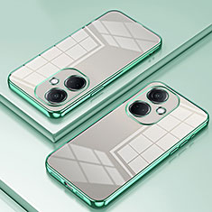 Ultra-thin Transparent TPU Soft Case Cover SY1 for Oppo K11 5G Green