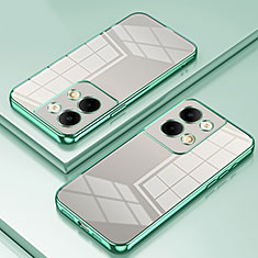 Ultra-thin Transparent TPU Soft Case Cover SY1 for Oppo Reno9 Pro 5G Green