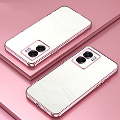 Ultra-thin Transparent TPU Soft Case Cover SY1 for Realme V23 5G Rose Gold