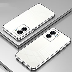 Ultra-thin Transparent TPU Soft Case Cover SY1 for Realme V23i 5G Silver