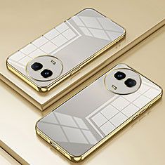 Ultra-thin Transparent TPU Soft Case Cover SY1 for Realme V50 5G Gold