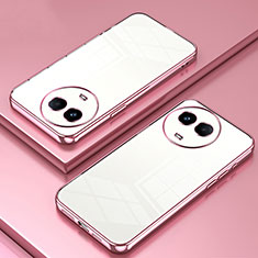 Ultra-thin Transparent TPU Soft Case Cover SY1 for Realme V50s 5G Rose Gold