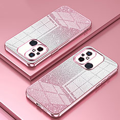 Ultra-thin Transparent TPU Soft Case Cover SY1 for Xiaomi Poco C55 Rose Gold